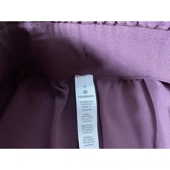 Lululemon Womens Pant Keep Moving High Rise Luxtreme Purple Sz 8 LW5CRBS Jogger - Picture 6 of 12